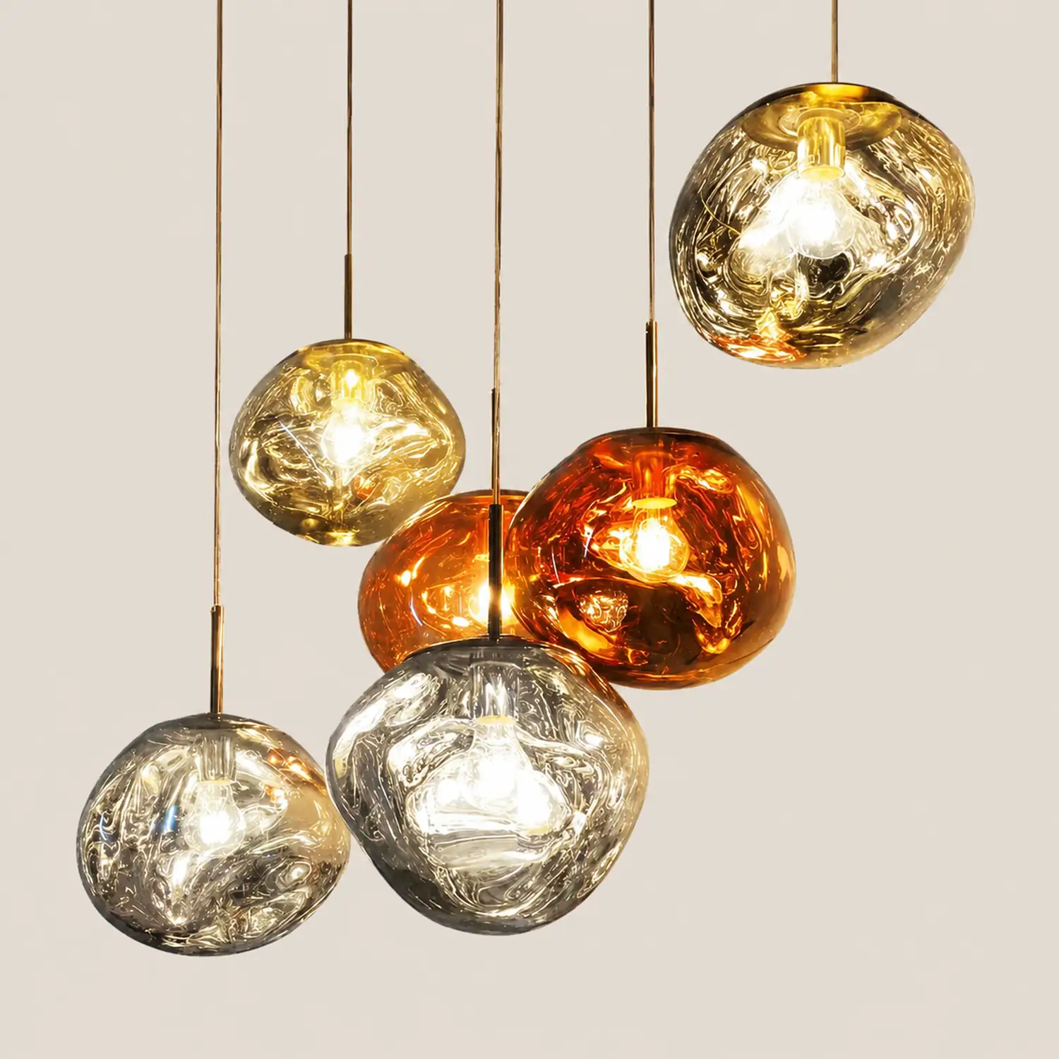 Modern Art Deco Irregular Bubble Pendant Light For Dining Room - Lumpaz