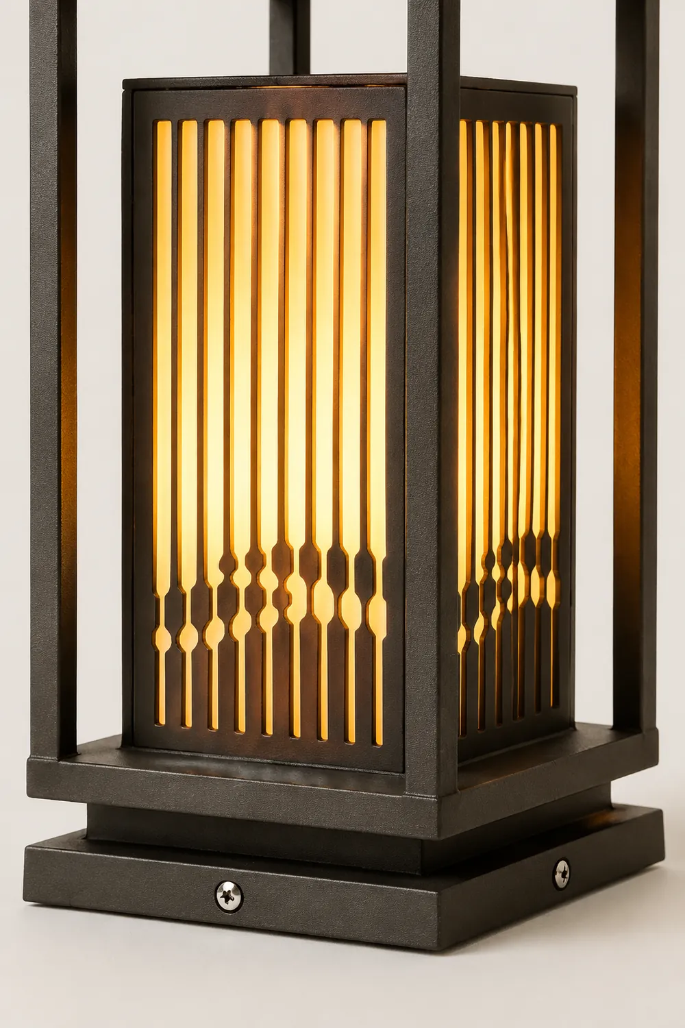 Modern Square Cage Garden Light - Lumpaz