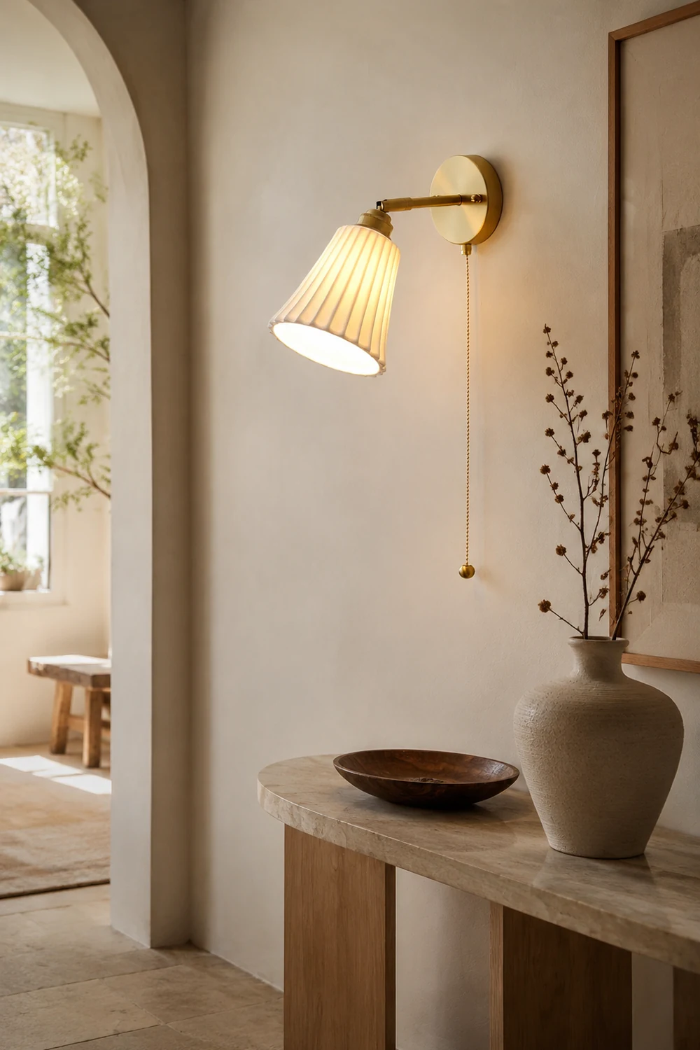 Trumpet Ceramic Wall Light - Lumpaz