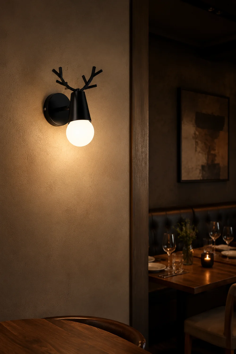 Yeknu Antler Wall Lamp - Lumpaz