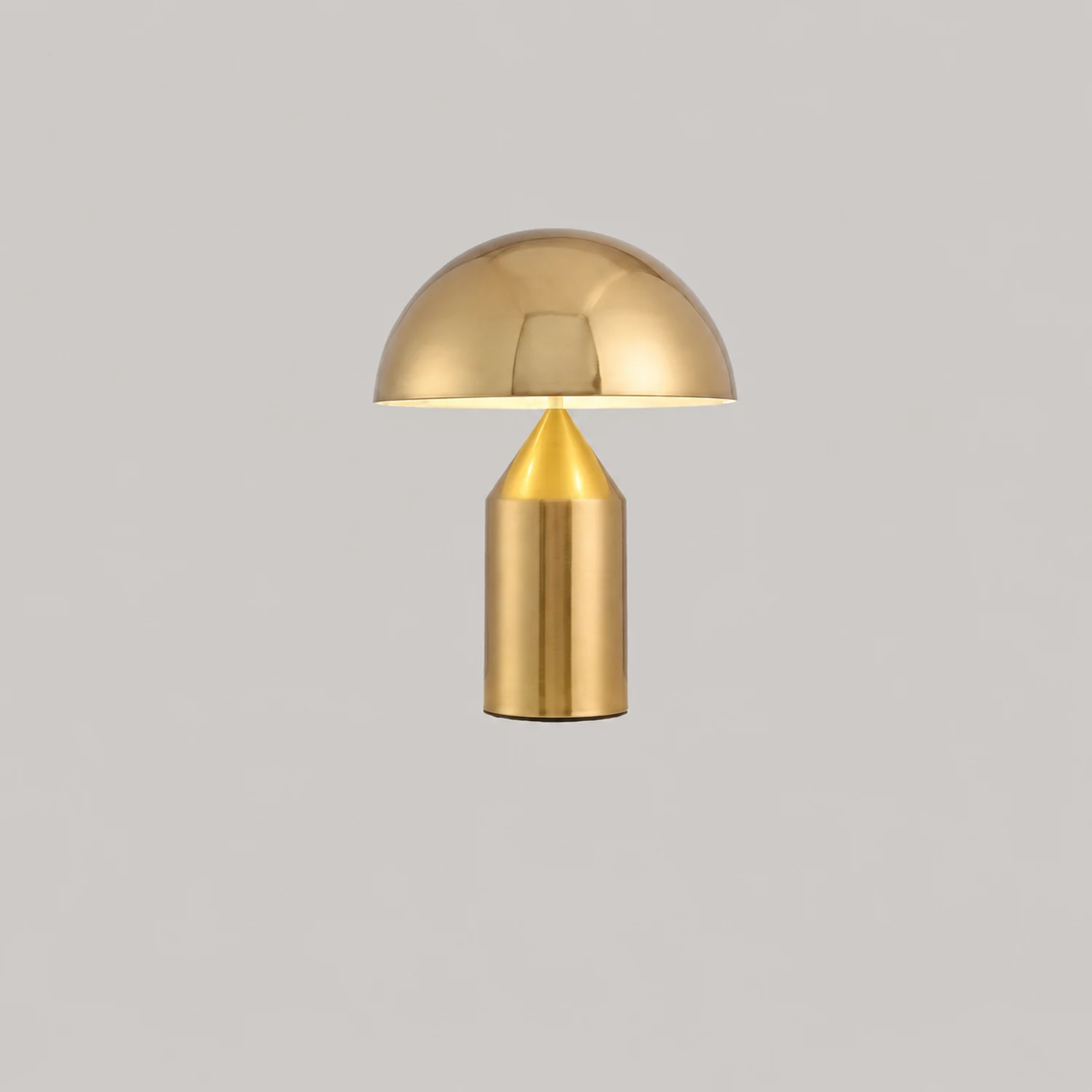 Salgado Tischleuchte Pilz Modern, Metall, Schwarz/Weiß/Gold, Esszimmer - Lumpaz