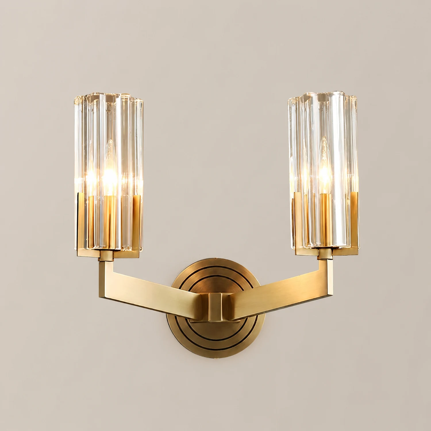 Kayla Brass Wall Lamp - Lumpaz