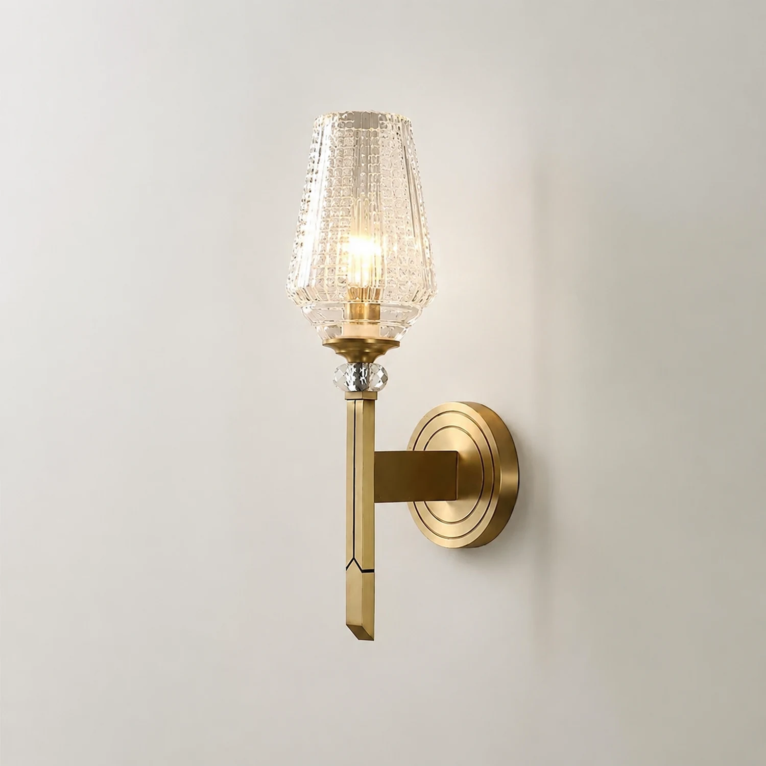 Devora Brass Wall Lamp - Lumpaz