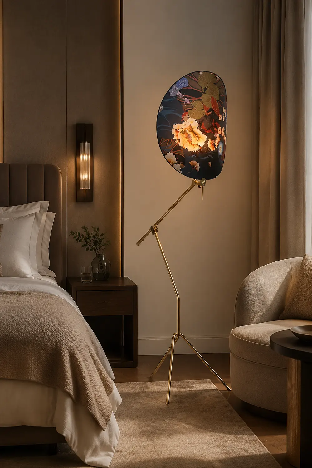 Floral Nocturne Floor Lamp - Lumpaz