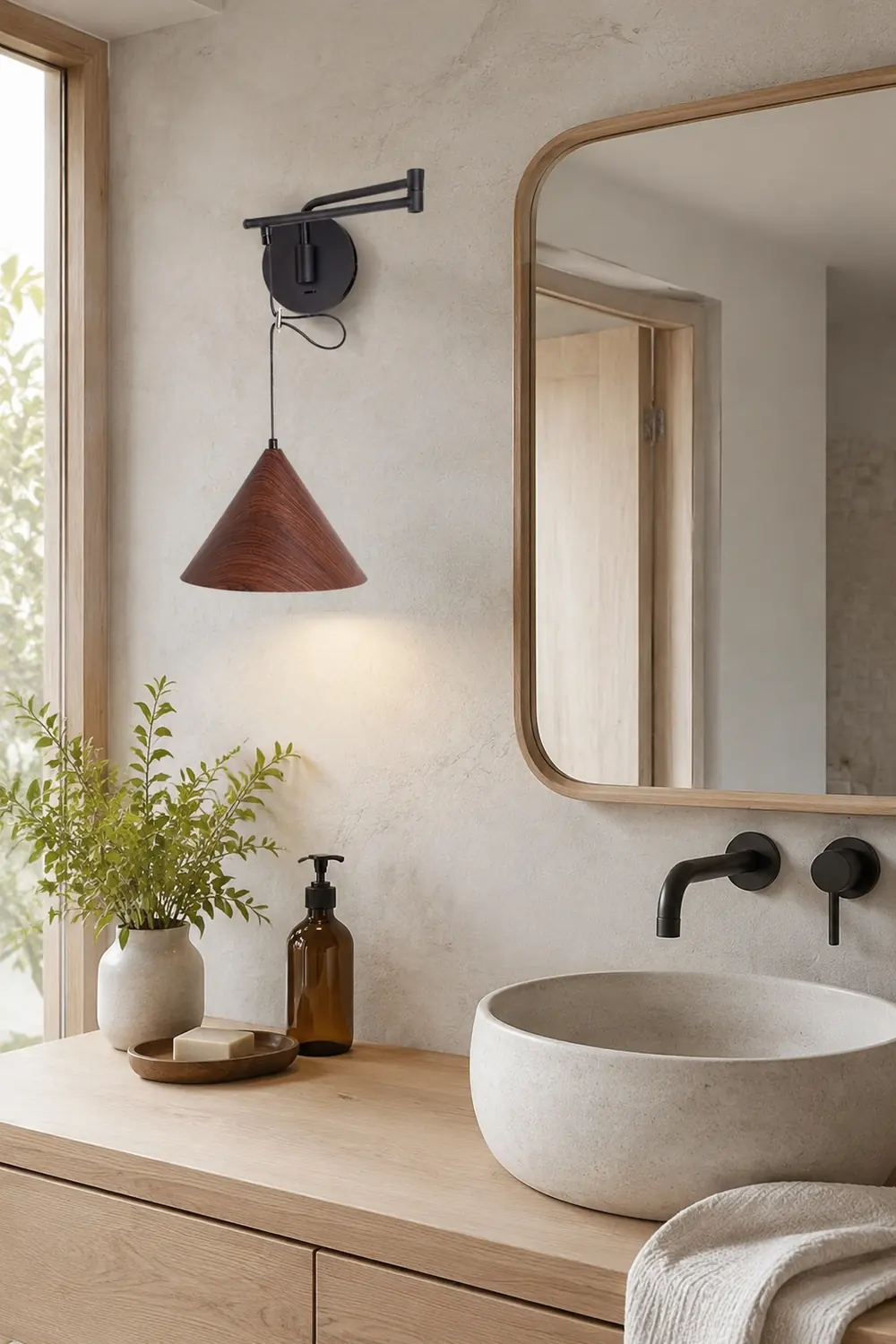 Cone Swing Arm Wall Lamp - Lumpaz