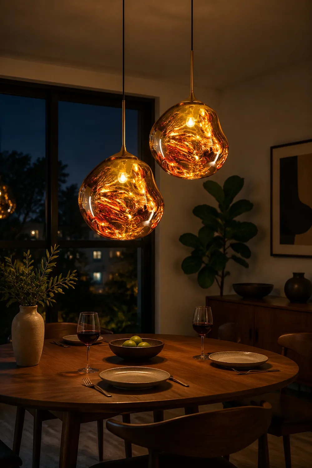 Modern Art Deco Irregular Bubble Pendant Light For Dining Room - Lumpaz
