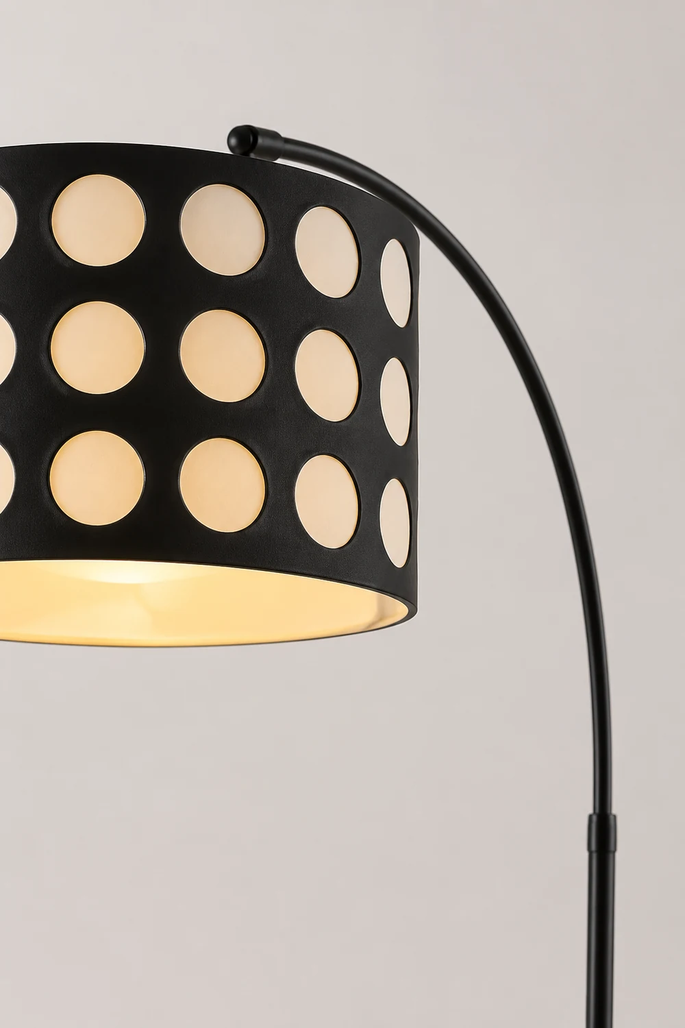 Polka Arc Fabric Floor Lamp - Lumpaz