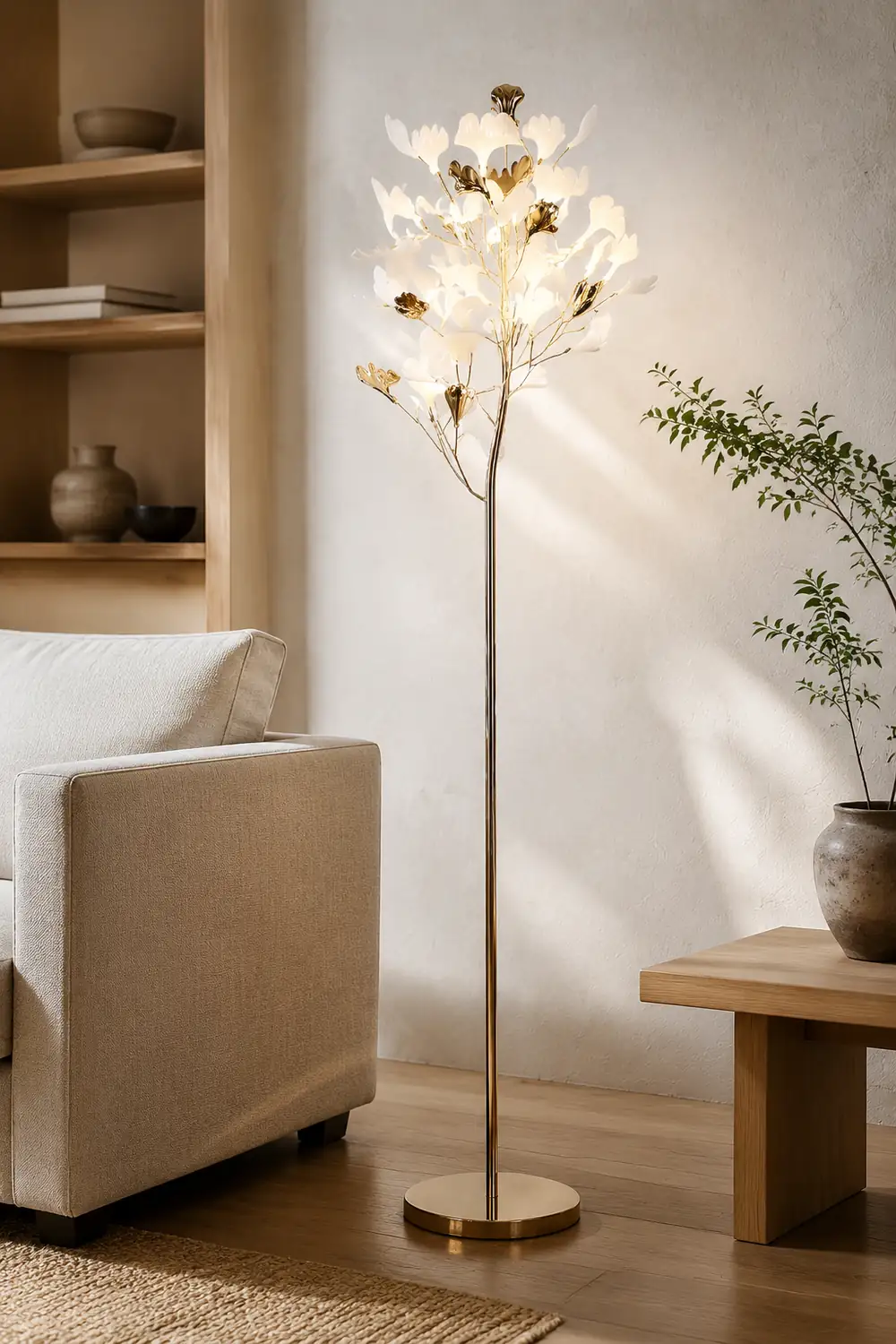 Gingko Leaf Floor Lamp - Lumpaz