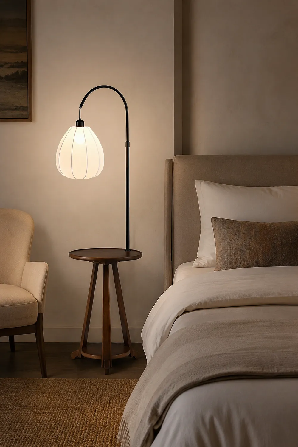 Arc Side Table Floor Lamp - Lumpaz