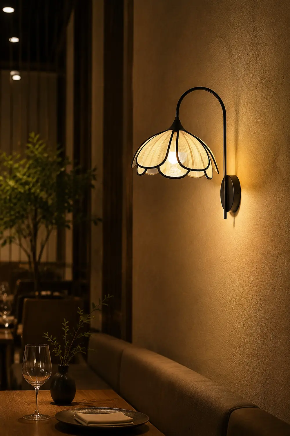 Burnt Petal Wall Lamp - Lumpaz
