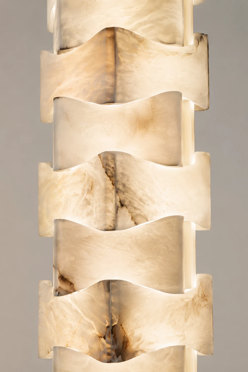 Stacked Alabaster Squares Floor Lamp - Lumpaz