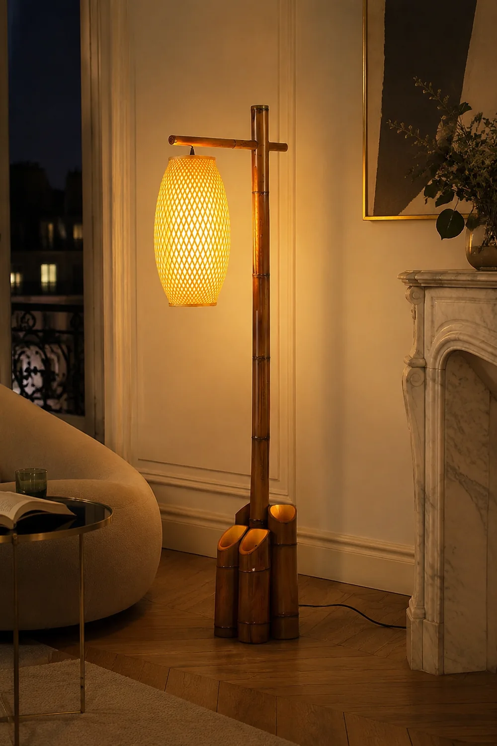 Zen Bamboo Tube Floor Lamp - Lumpaz