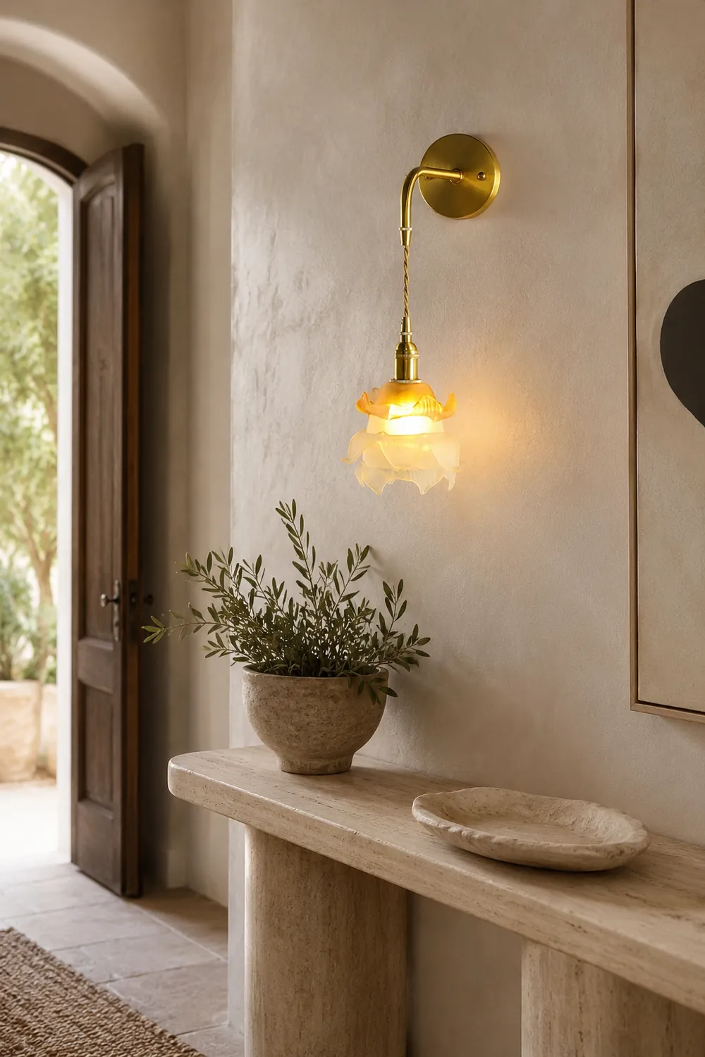 Laura Brass Wall Lamp - Lumpaz
