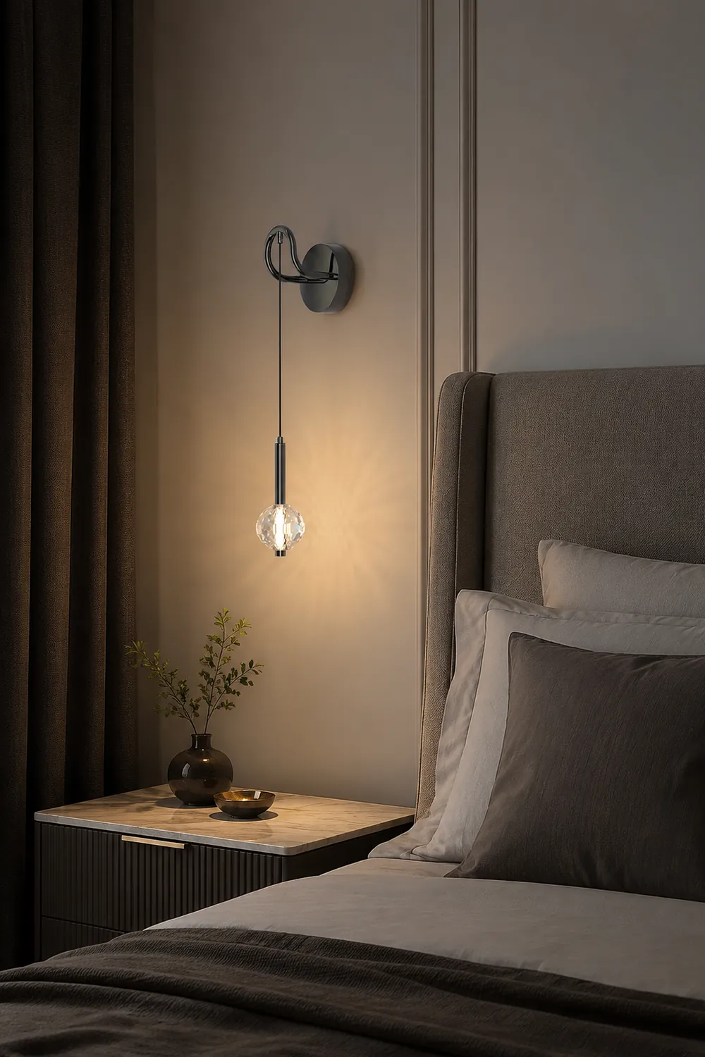 Barletta Crystal Wall Lamp - Lumpaz