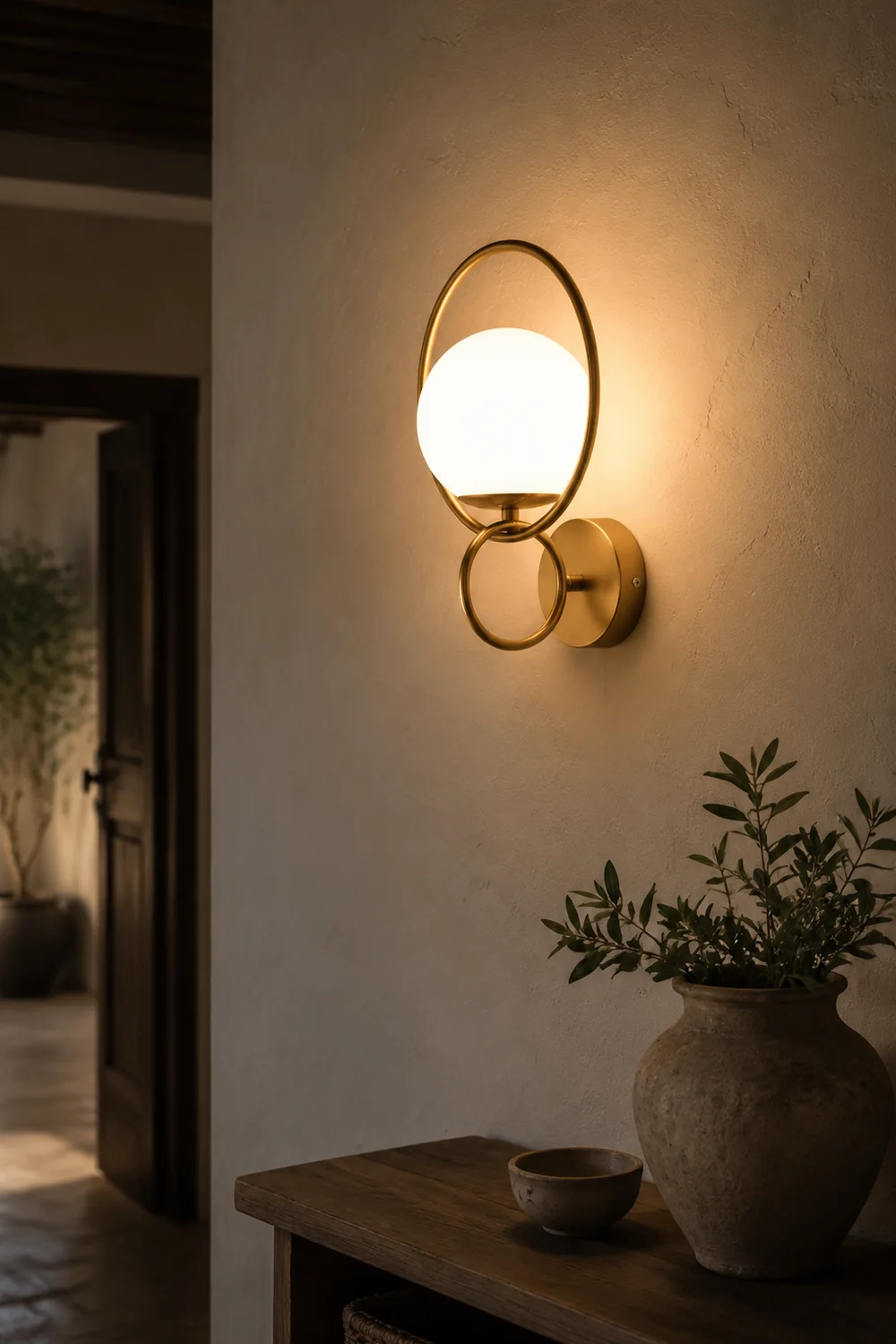 Fort Halo Gold Wall Light - Lumpaz