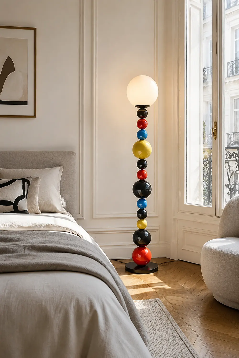 Colorful Round Ball Floor Lamp - Lumpaz
