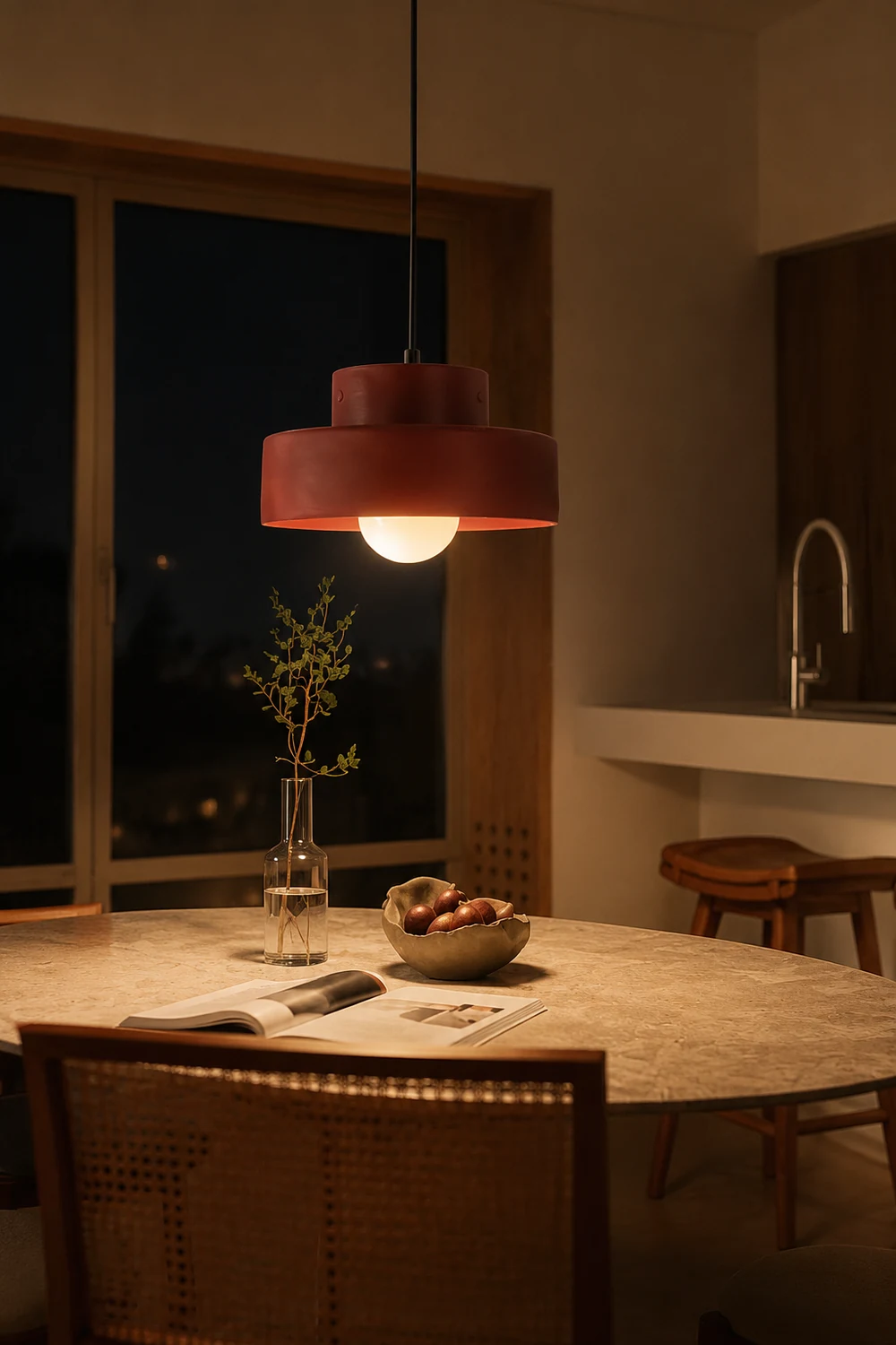 Nordic Geometric Cylindrical Pendant Lighting - Lumpaz