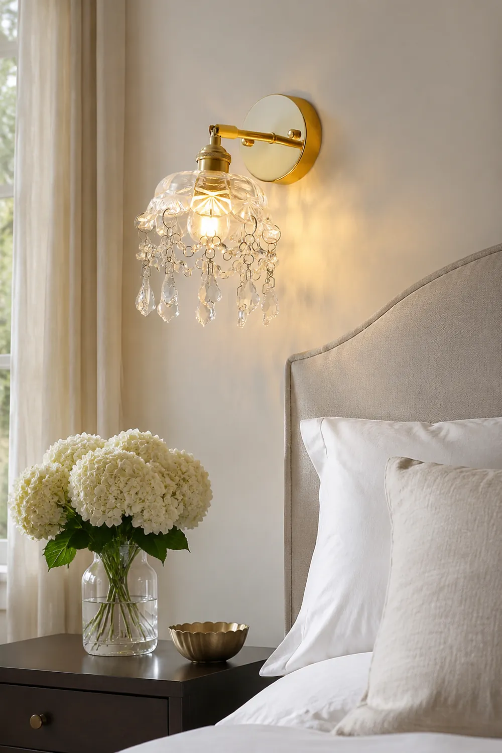 French Crystal Tassel Wall Light - Lumpaz