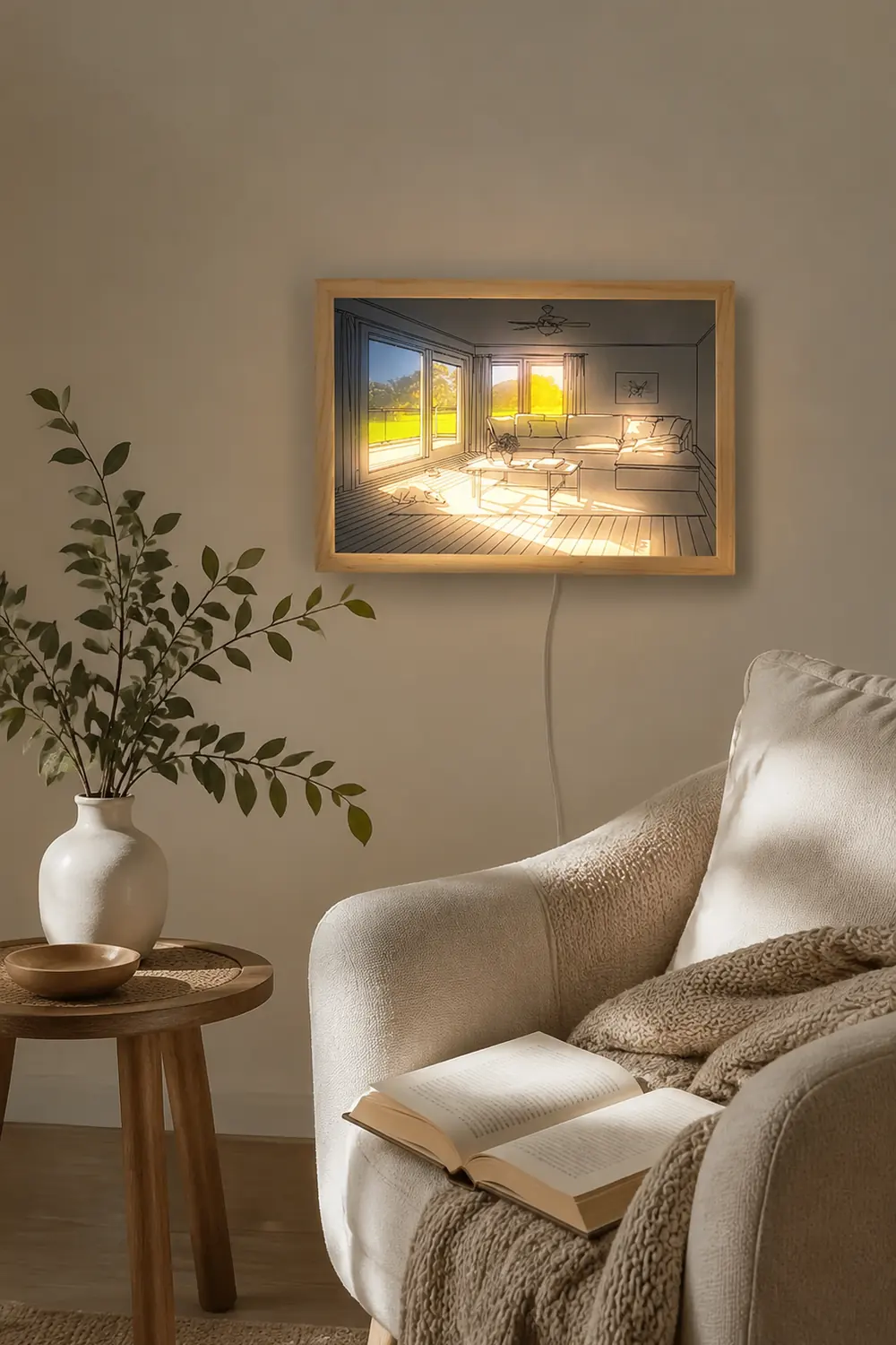 Dog Sunbathing Mural Art Lamp - Lumpaz