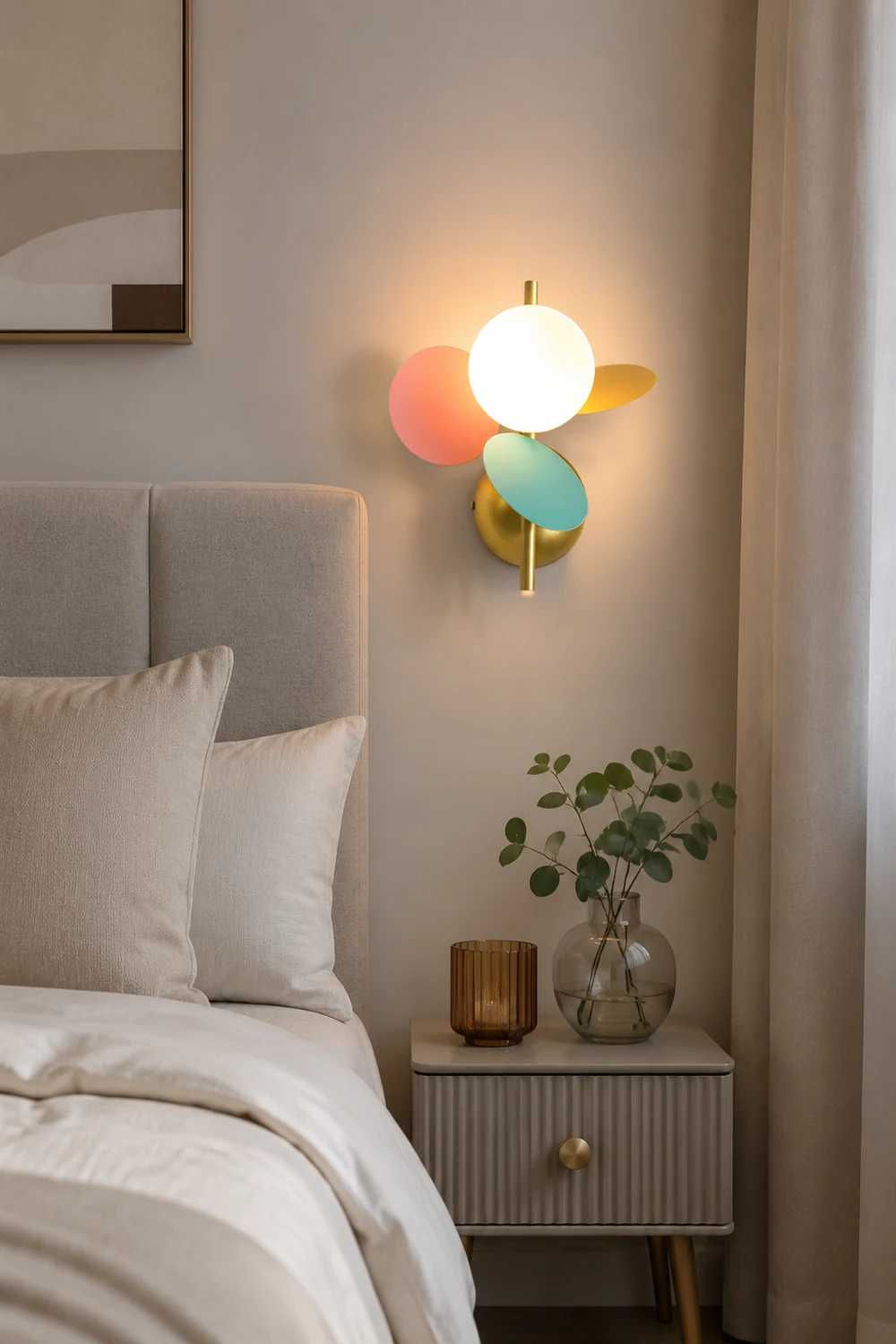 Round Macaron Wall Lamp - Lumpaz