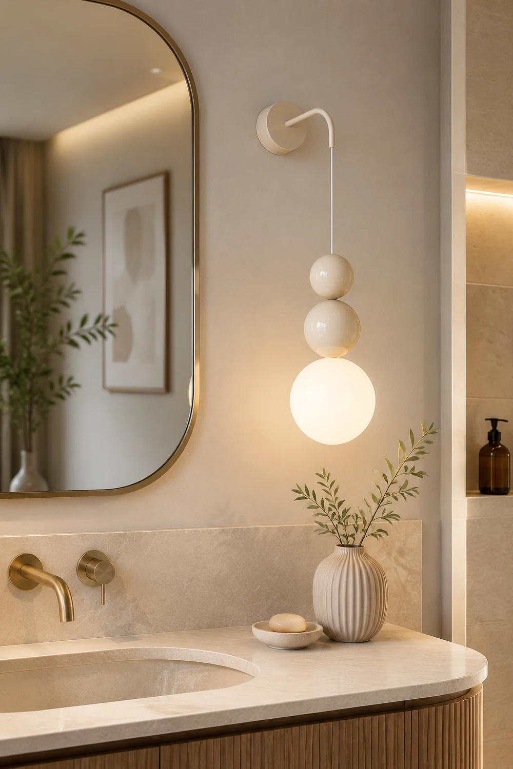Acrylic Three Ball Wall Lamp - Lumpaz