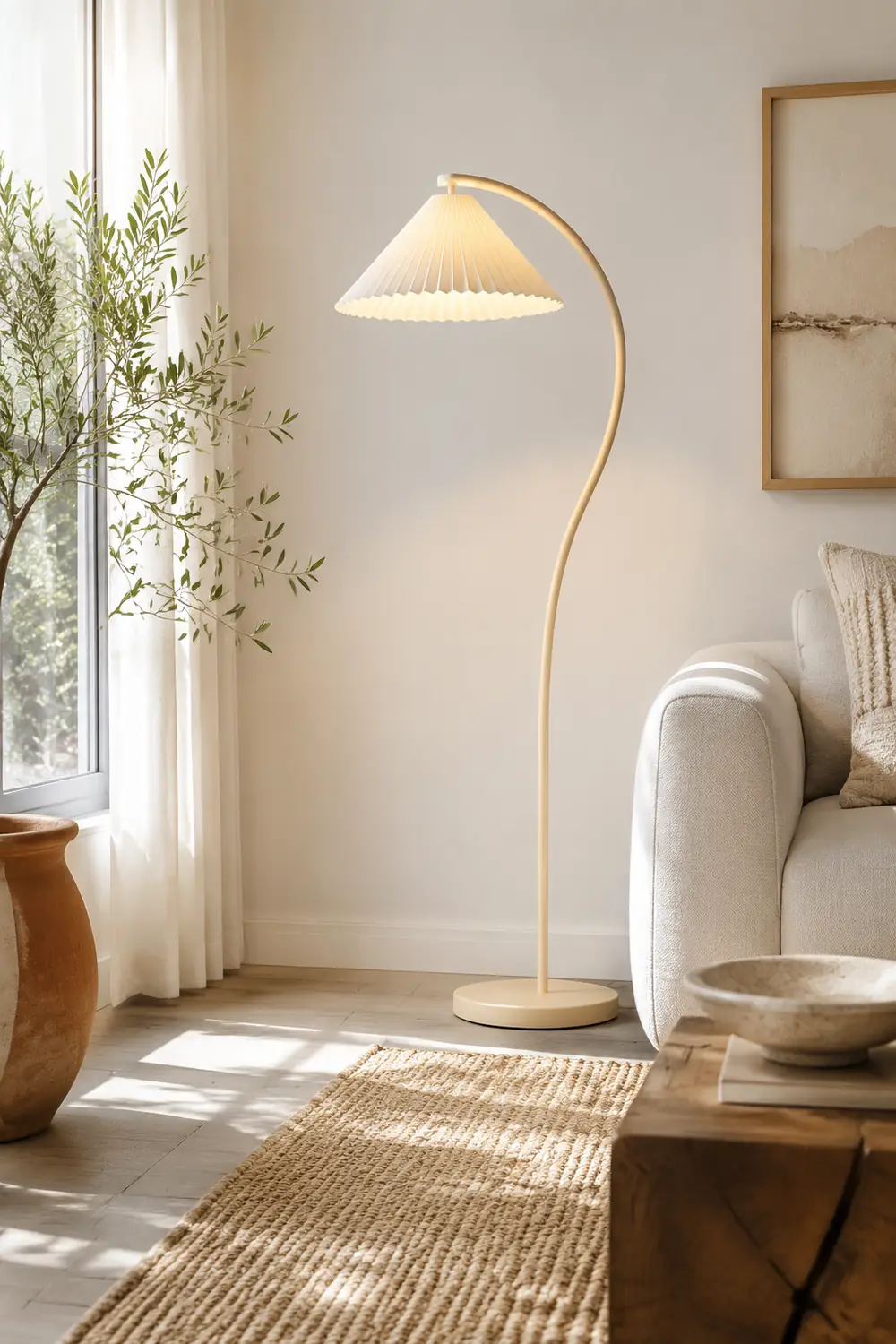 Crescini Pleated Floor Lamp - Lumpaz