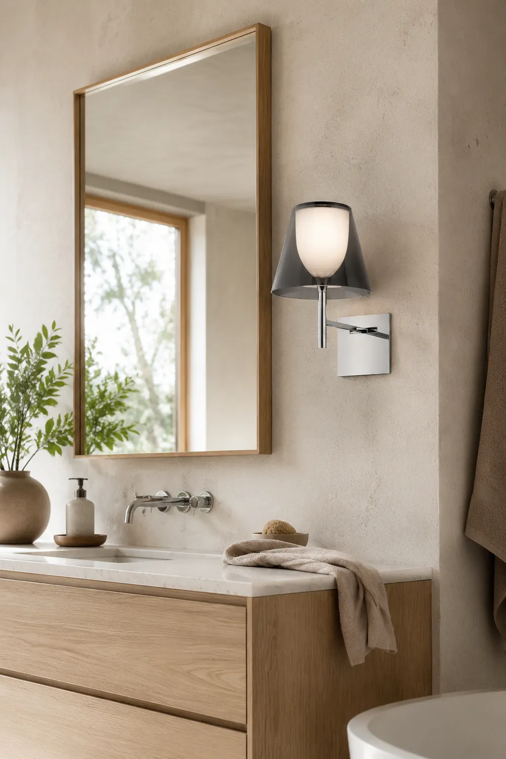 Chrome Prism Wall Lamp - Lumpaz