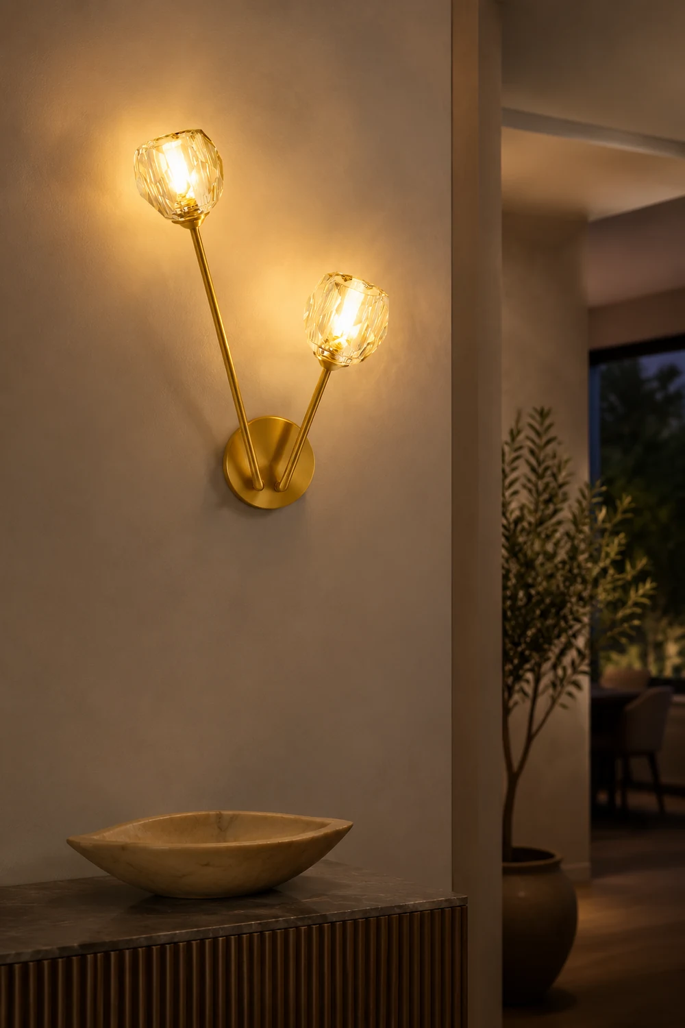 Crystal Branch Wall Light - Lumpaz