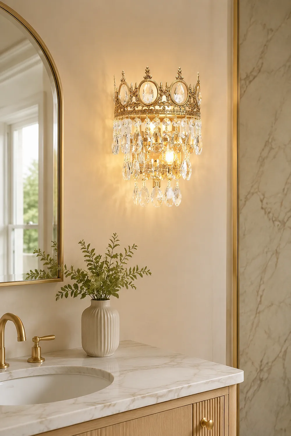 Vintage Crystal  Wall lamp - Lumpaz