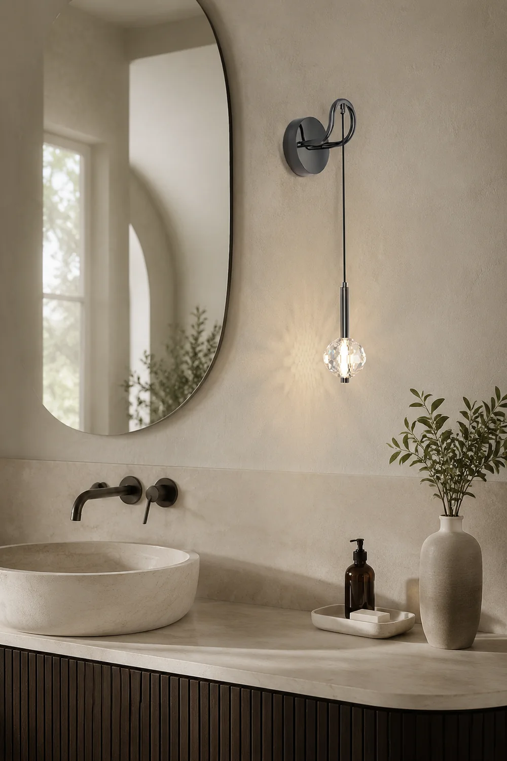 Barletta Crystal Wall Lamp - Lumpaz