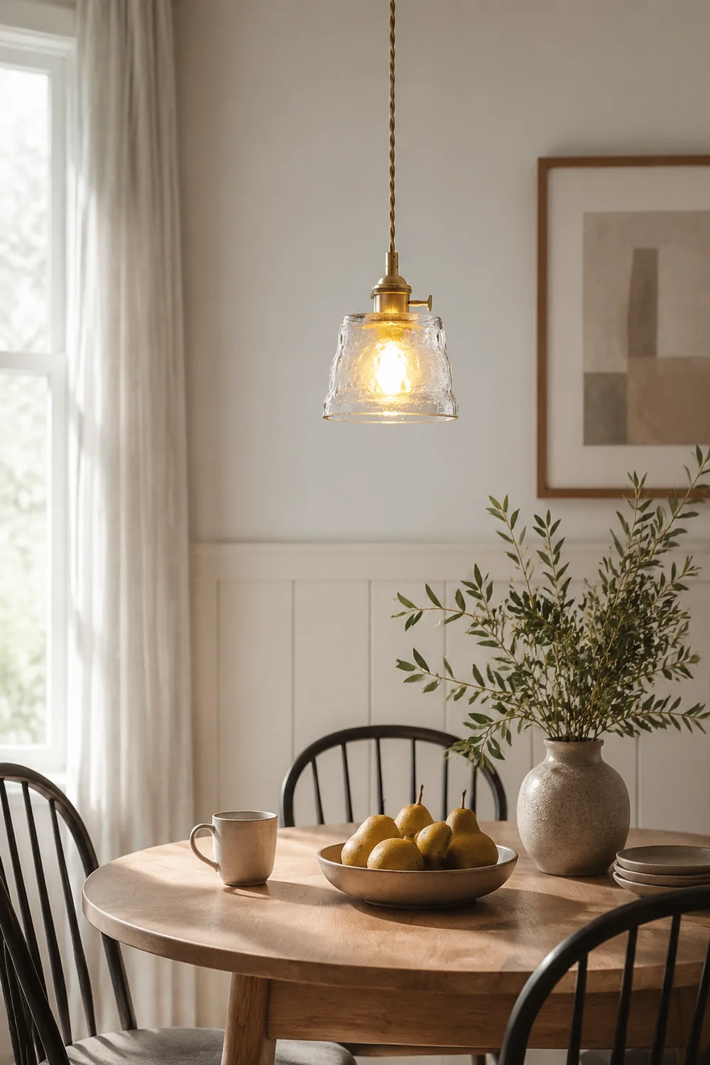 Modern Simple Cup Glass Pendant Lamp For Living Room - Lumpaz