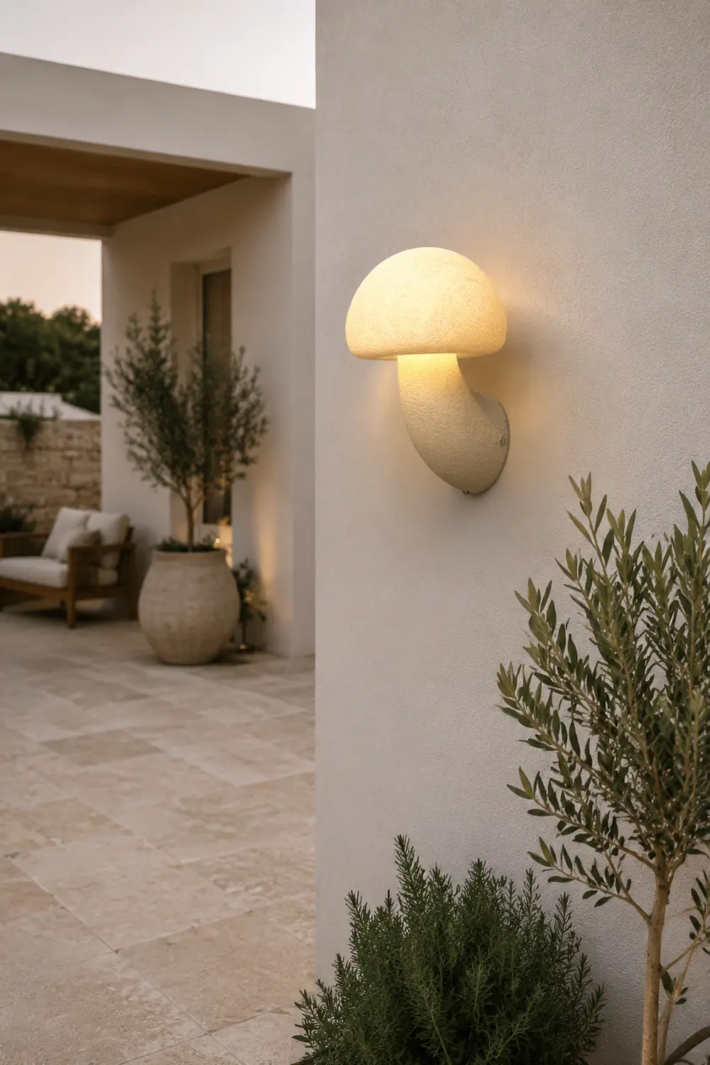 Mushroom Resin Wall Lamp - Lumpaz
