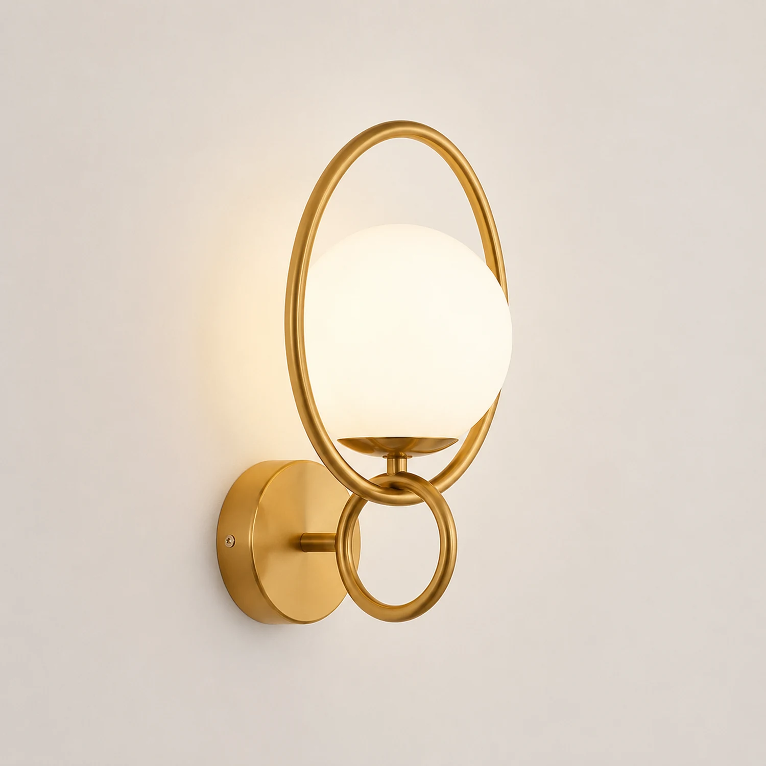 Fort Halo Gold Wall Light - Lumpaz