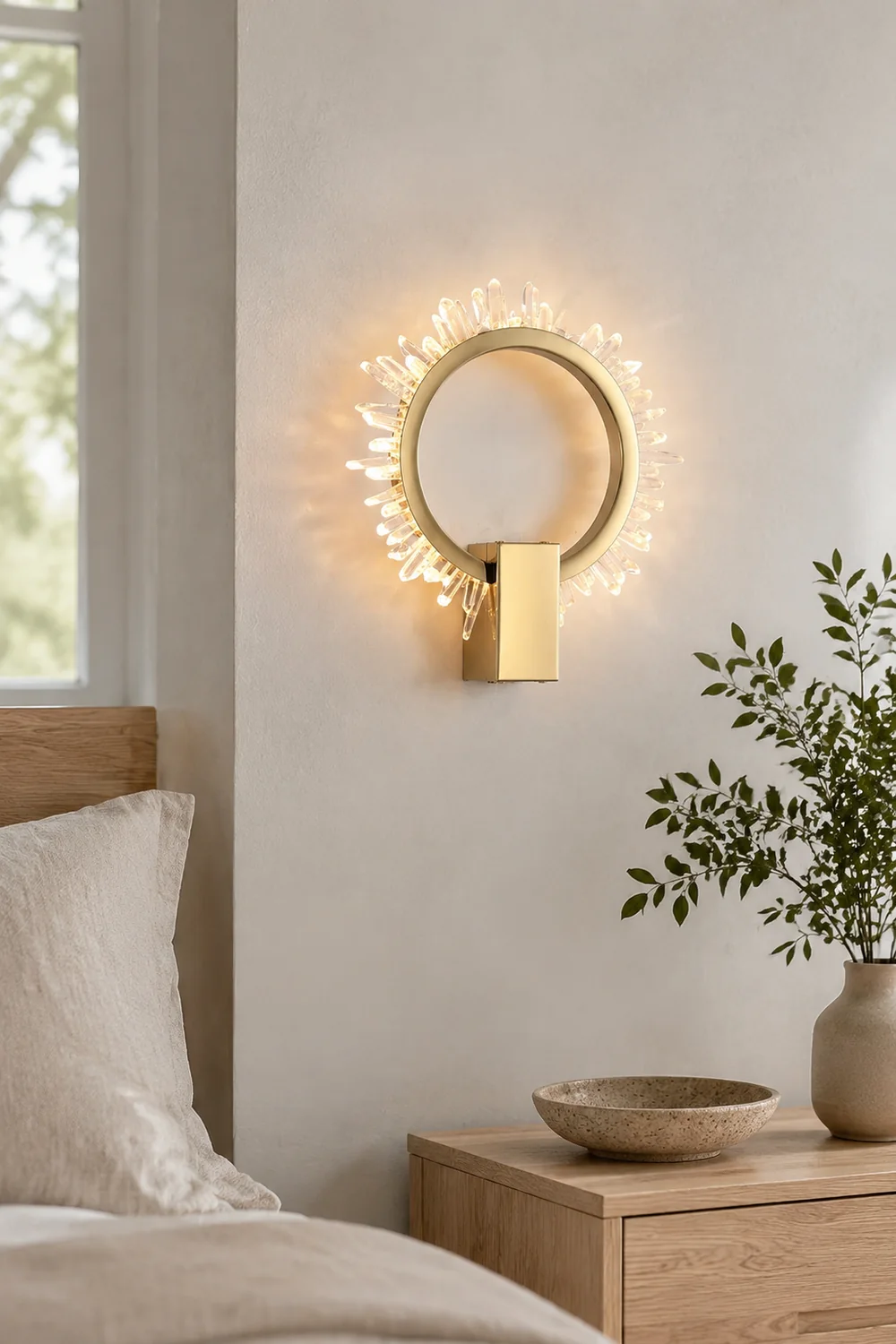 Natural Crystal Wall Lamp - Lumpaz