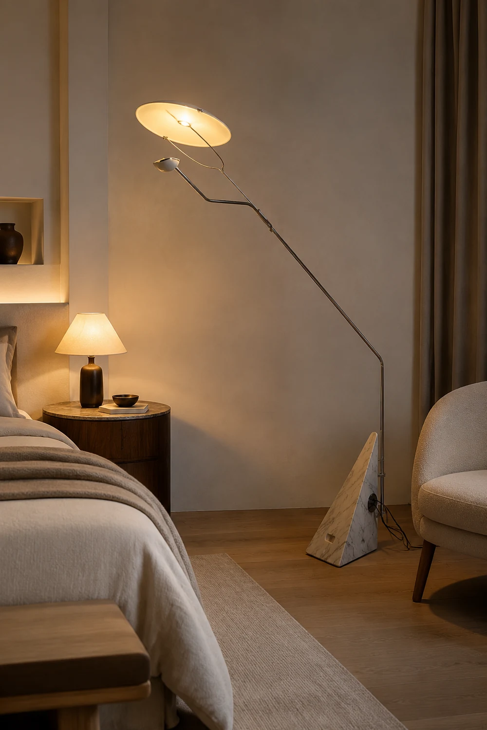 Salocchi Marble Floor Lamp - Lumpaz