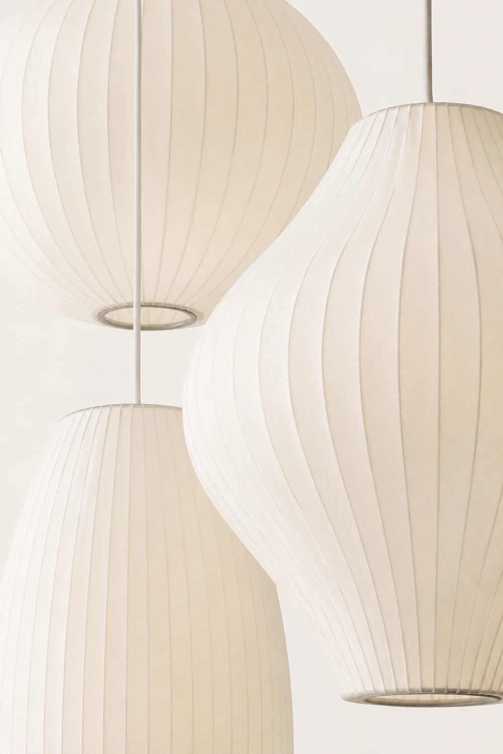 Nordic White Lantern Saucer Pendant Light For Living Room - Lumpaz