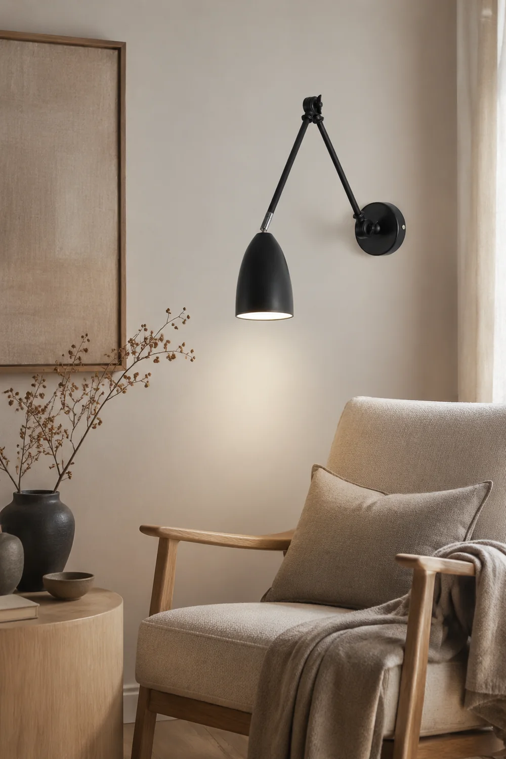 Adjustable Swing Arm Wall Lamp - Lumpaz