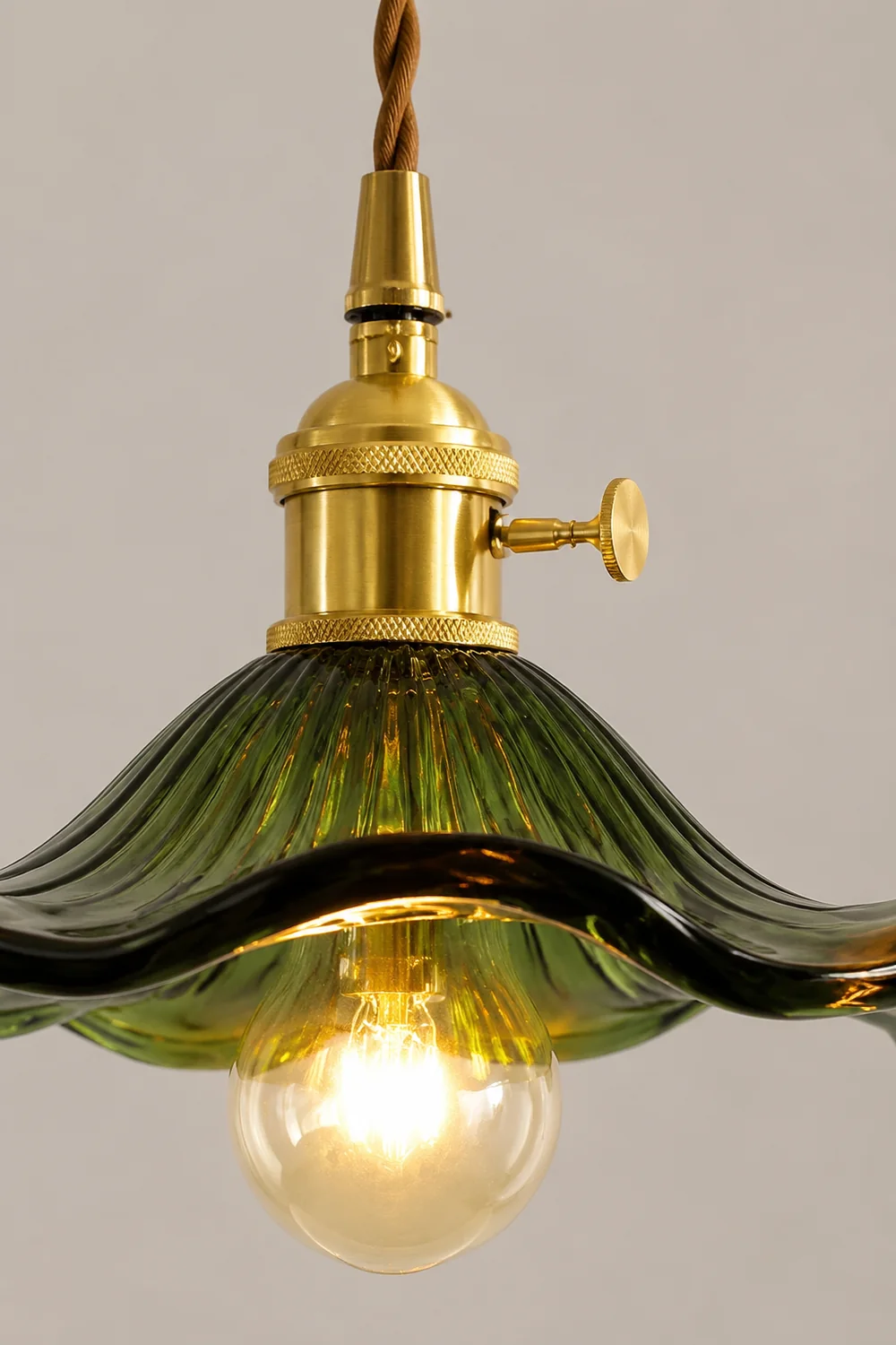 Stylish Hibiscus Flower Glass Pendant Light - Lumpaz