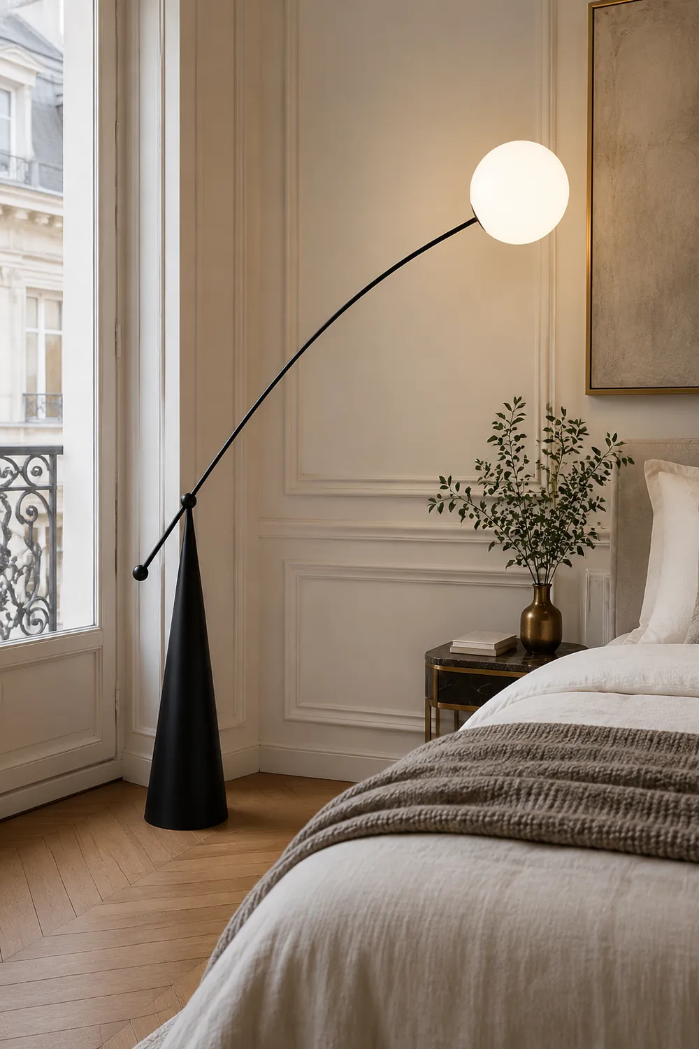 Opal Arc Floor Lamp - Lumpaz