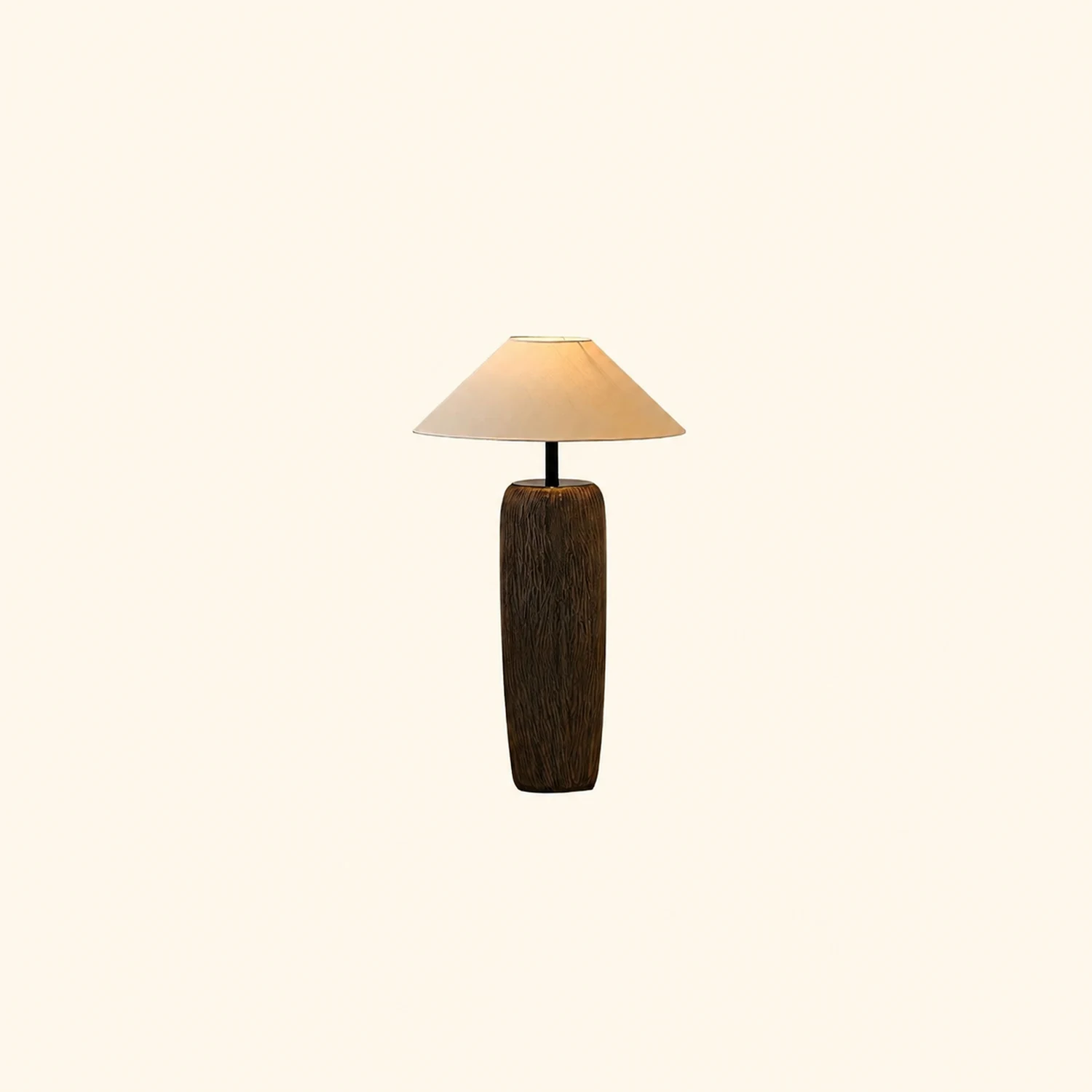 Weathered Wood Grain Floor Lamp - Lumpaz