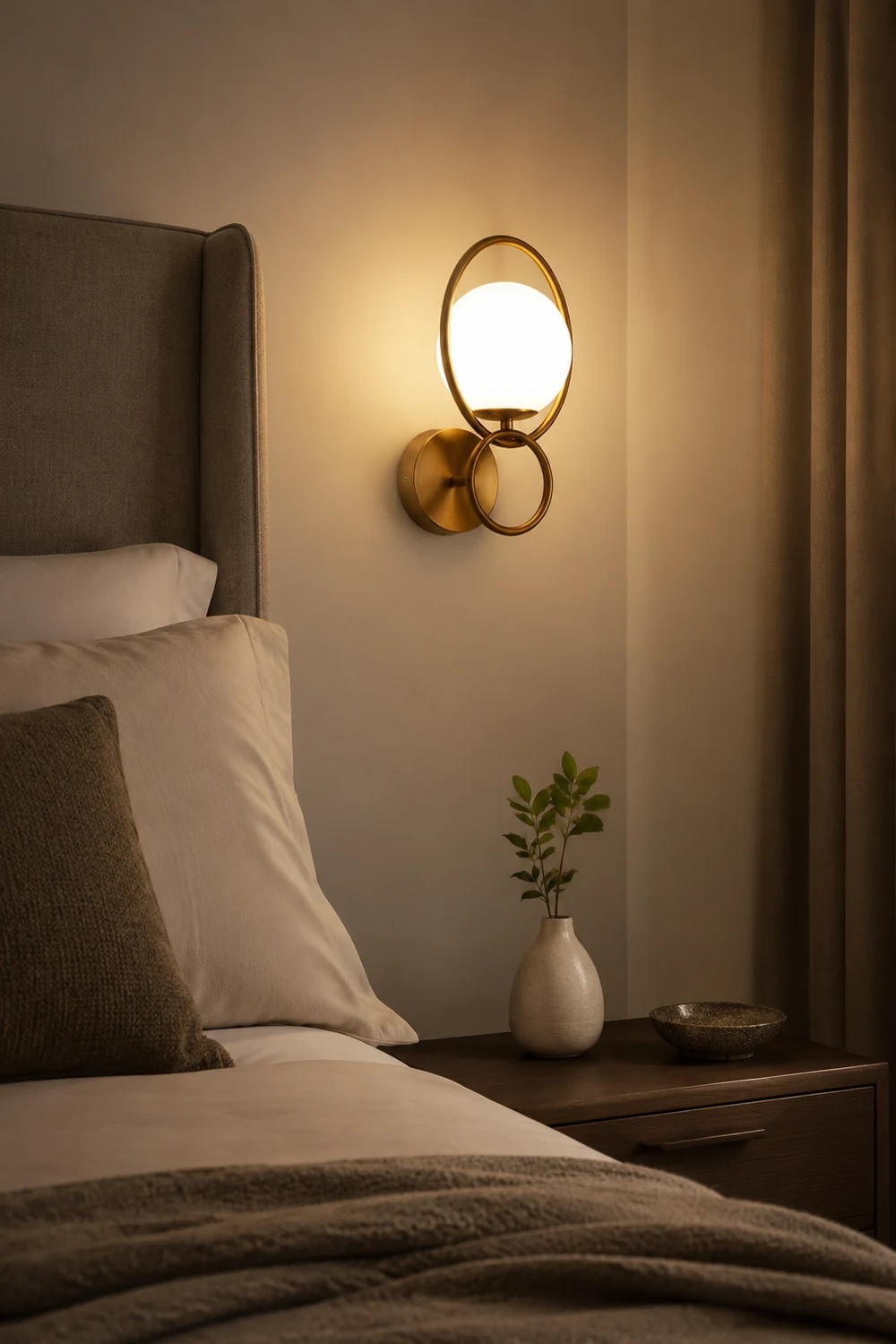 Fort Halo Gold Wall Light - Lumpaz