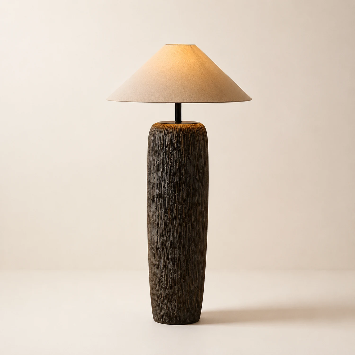 Weathered Wood Grain Floor Lamp - Lumpaz