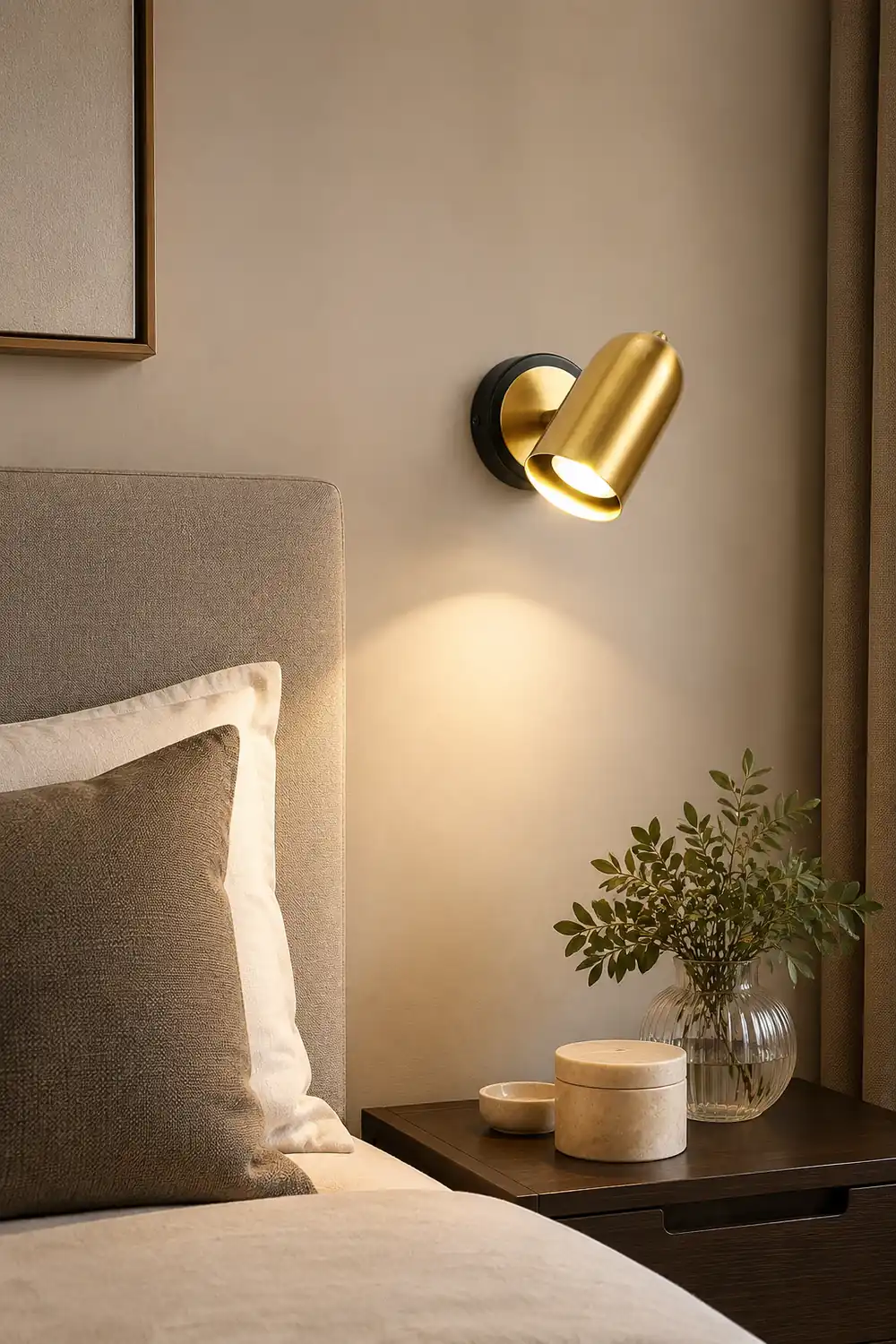 Leonardo Gold Wall Lamp - Lumpaz