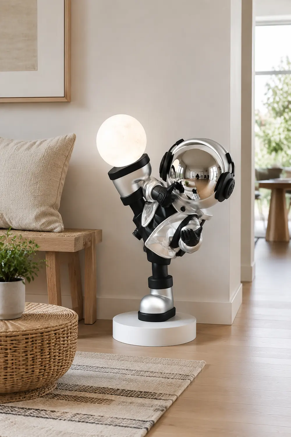 Effort Astronaut Built-in Battery Floor Lamp - Lumpaz