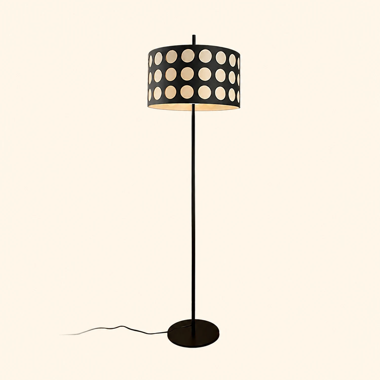 Polka Arc Fabric Floor Lamp - Lumpaz