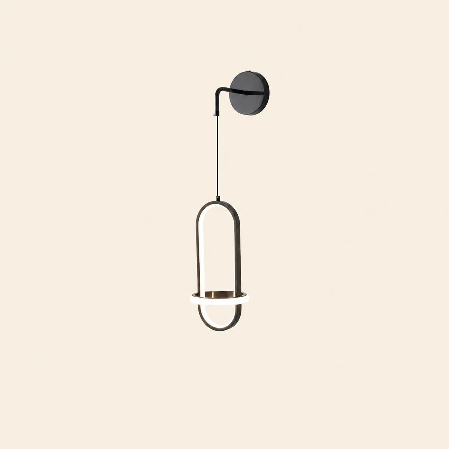 Oval Brass Wall Light - Lumpaz