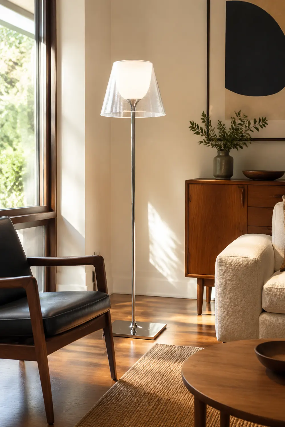 Chrome Prism Floor Lamp - Lumpaz