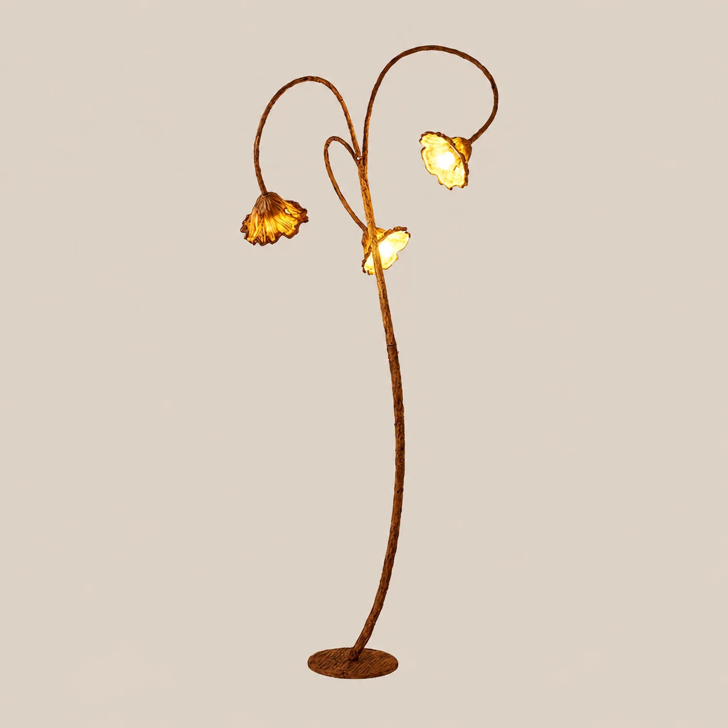 Artistic Lotus Leaf Floor Lamp - Lumpaz