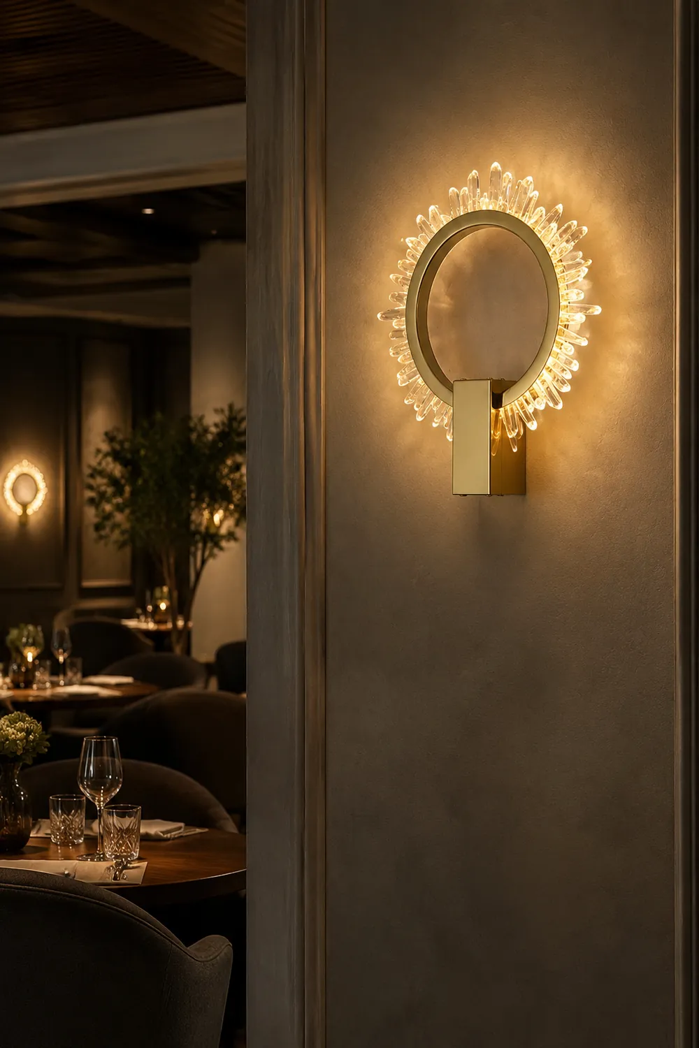 Natural Crystal Wall Lamp - Lumpaz