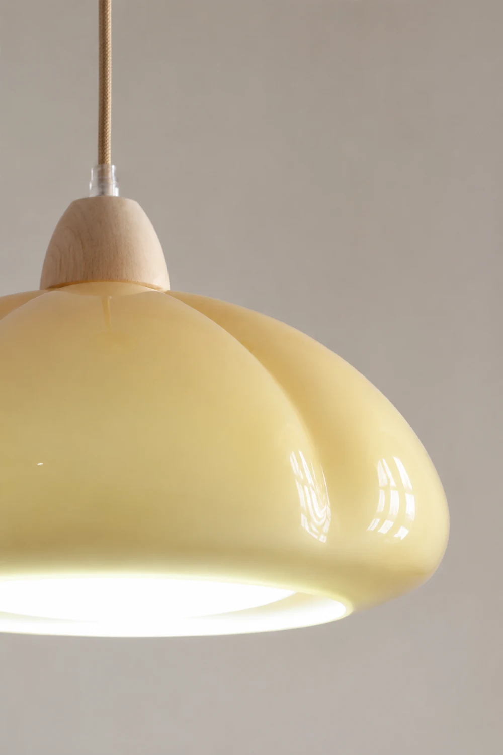 Vintage Glass Pumpkin Pendant Light - Lumpaz